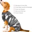 Kuoser Recovery Suit for Dogs Cats After Surgery, Professional Pet Recovery Shirt Dog Abdominal Wounds Bandages, Substitute E-Collar & Cone,Prevent Licking Dog Onesies Pet Surgery Recovery Suit (M)