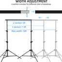 Photo Backdrop Stand for Photography 7ft x 10ft Background Stands for Photoshoot Support Kit with Carry Bag for Photo Studio Parties Events Decoration