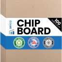 Chipboard Sheets 8.5" x 11" - 100 Sheets of 22-Point Kraft Board for Crafts, DIY Projects, and Packaging - Durable Alternative to Cardboard Sheets and MDF Board