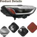 RH LED Headlight Assembly Fit for 2020 2021 2022 2023 2024 Audi A4 S4 Headlamp Right Passenger Side 8W0941034F AU2503223 8W0-941-034-F