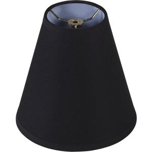 Aspen Creative 32169 Transitional Empire Shape Spider Construction Lamp Shade in Black, (4" x 8" x 8")