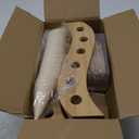 Queekay Food Cones 100 Pcs Disposable Paper Cone for Food with 12 Holes Wood Ice Cream Cone Holder Stand Charcuterie Cones Holder 100 Fancy Toothpicks for Catered Events Buffets Parties(Curved)