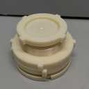 2.5" Female ABS Bulkhead Fitting, Plastic Water Tank Connector Adapter Fitting with Plugs for Outdoor rain Barrel Garden Hose Adapter Spigot kit Water Tank Gallon Drain Bucket(Set of 1)