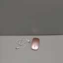 Wireless Bluetooth Mouse for Mac Air MacBook Pro Laptop PC Pad Optical Rechargeable Silent Mouse with Jiggler Mode Dual Mode Switch Bluetooth 5.2/3.0 and 2.4G USB-A & USB-C Receiver Rose Gold