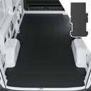 powoq 148" WB Trunk Mat Compatible with 2015-2025 Ford Transit Cargo Mat Cargo Liner (Long Series Vans Only) TPE Trunk Liner Replacement for 2015-2025 Ford Transit Accessories