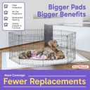 PETSWORLD Premium Extra Large Dog Pee Pads (43" x 74") Jumbo Puppy Training & Incontinence Pads for Large Dogs & Multi-Pet Homes Leak-Proof, Odor Control, 5-Layer Absorbency, 25 Count