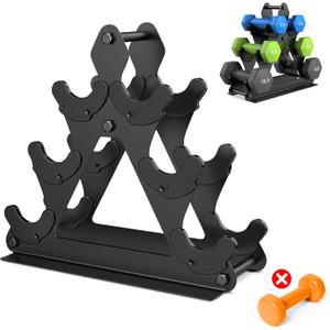 Dumbbell Rack Stand Only | Space-Saving Weight Rack for Home Gym, Hand Weight Rack Dumbbell Storage for Dumbbell Set (3-15 LB), Durable Metal Stand with Easy Assembly (Dumbell not Included)