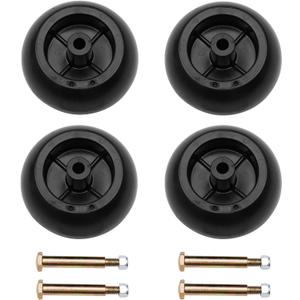Lawn Mower Anti Scalp Deck Wheel Kit Set of 4 Compatible with Cub Cadet, John Deere, MTD & More Work with 38" 40" 46" 50"& More decks Replace# 753-04856A, 734-3058, 174873