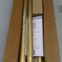 YNL Gold Shower Curtain Rod 32-80 Inch(2.7-6.6ft), Non Slip, Never Rust, No Drill Stainless Steel Spring Tension Shower Rod, Adjustable Tension Rod for Bathroom