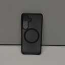 TORRAS Magnetic Shockproof for Samsung Galaxy S25 Case, Fit for MagSafe, 4X Military Grade Protection, Translucent Hard Back Slim Case for Samsung S25 Case, Anti-Fingerprint Anti-Scratch, Black