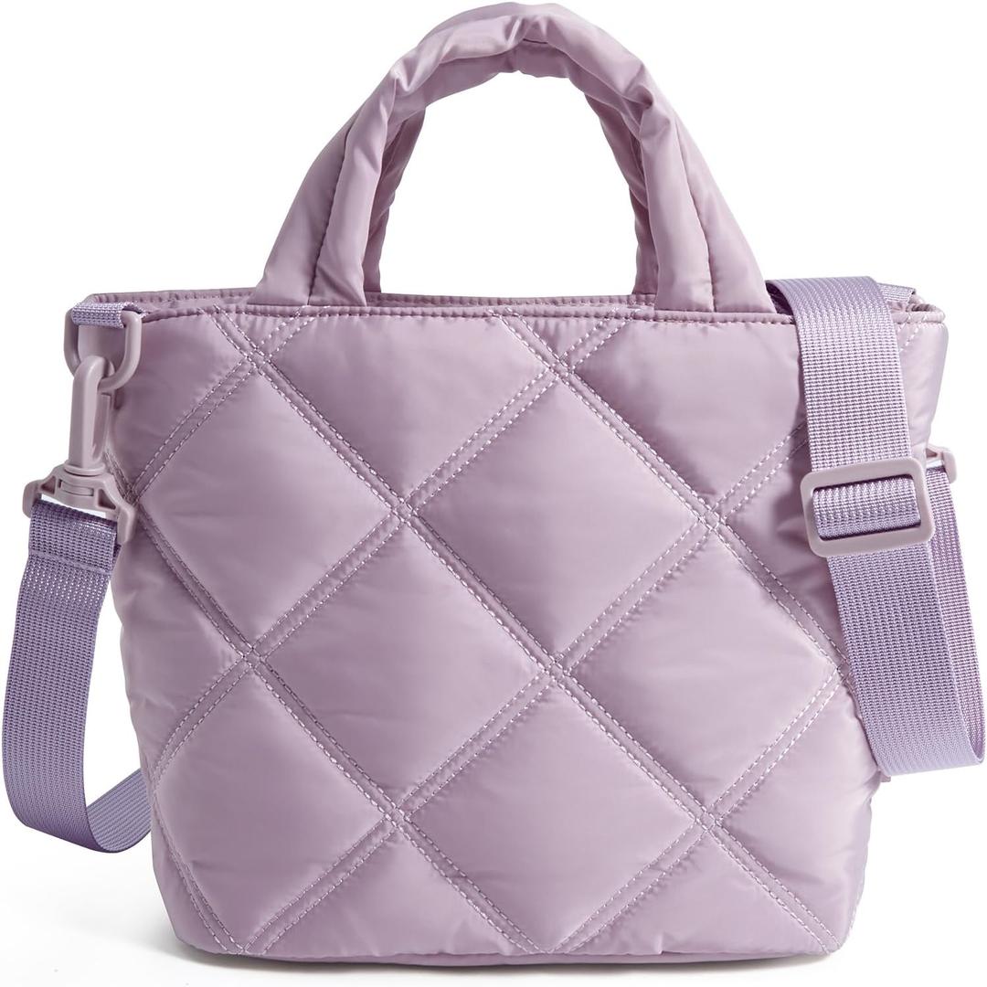 BAGSMART Crossbody Bags for Women, Lightweight Purses for Women, Quilted Puffer Tote Handbags for Daily Use,Shop,Travel