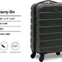 Wrangler 22" Hardside Spinner Carry-On Luggage, Deep Depth