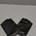 Fingerless Driving Gloves PU Faux Leather Outdoor Sport Half Finger Glove for Men Women Teens