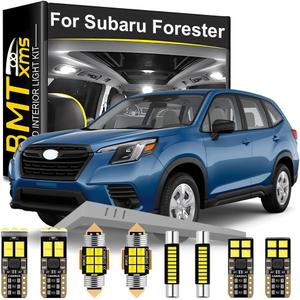 LED Interior Light Kit Replacement for SUBARU Forester 2014 2015 2016 2017 2018 2019 2020 2021 2022 2023 2024