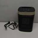 Small Portable Space Heater for Indoor Use - VOCRS 1500W PTC Electric Heater with Thermostat, 12H Timer, Eco and Fan Mode, Rapid and Safe Heating for Bedroom, Office