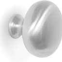 BIRDROCK HOME Simple Modern Cabinet Knobs - Brushed Nickel - 10 Pack - Kitchen Cupboard Furniture Cabinet Hardware Drawer Dresser Pull - 1.5 Inch Diameter