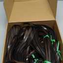 Kigley 3 Pcs Total 639 ft Wicker Repair Kit Wicker Repair Supplies with Weaving Tool for Rattan Plastic Rattan Material Gradient Rattan Repair Kit for Patio Furniture Sofa Chair Basket (Coffee Brown)