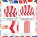 Tingjoo 3 Pcs Carnival Backdrop Decorations 6Ft 6.6Ft 7.2Ft Circus Theme Arch Backdrop Cover Polyester Arch Stand Cover for Birthday Photo Props Outdoor Decor