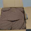 Velvet Pillow Covers 2 Pack Soft 26x26 Pillow Covers Solid Square Euro Shams Decorative Couch Pillow Cases with Wide Border for Sofa Bed Home Decor, Brown