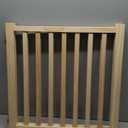 Wood Freestanding Dog Gates, Paint-Free Nature Wood Pet Gate Indoor, Puppy Gate for Doorways, Stairs, 23" Height-2 Panels