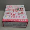 Baby Doll Toys Set, 14" Doll Toys, 25Pcs Dolls Care Toy Playset, Toddlers Toy Dolls Set Incl Cradle Crib, High Chair, Milk Bottle, Pacifier, Diaper, Baby Gift for Age 3 4 5 6+ Years Old Girls Boys