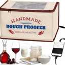 Folding Dough Proofer Box with Temp Control (50-130) & 24H Timer, Extra Large Bread Proofing Box for Sourdough, Pizza, Yogurt, Seed Starting, 3D Filament Drying, Space-Saving & Easy to Use