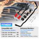 55398938AC Front Suspension Stabilizer Bar & K80894 Front Sway Bar End Link Kit Compatible with 2019-2022 Ram Classic 1500, 2011-2018 Ram 1500, 2009-2010 Dodge Ram 1500, w/Bushing Replace #55398938AB