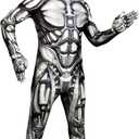 Morphsuits Android Monster Scary Costume For Kids, Halloween Body Suit, Kids Scary Costume, Fun Dress-Up Outfit (Medium)