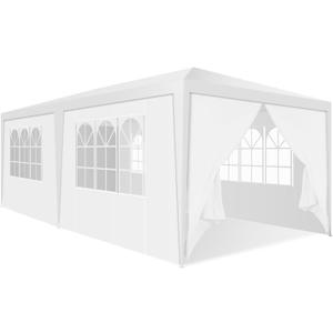 HOTEEL 10x20 Canopy Tent with Sidewalls Upgrade Removable, White Tents for Parties Outdoor Party Tent Waterproof & UV Protection for Gazebo Shelter Carpas Wedding Events BBQ