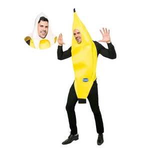 Spooktacular Creations Appealing Banana Costume Adult Deluxe Set for Halloween Dress Up Party and Roleplay Cosplay, Size Standard