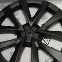 18 Inch Wheel Covers for Tesla Model 3 Accessories 2020-2023 Matte Black ABS Material Hubcaps Replacement for Tesla Model 3 4PCSSpiderweb Style