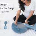 Pregnancy Pillow for Sleeping Memory Foam Maternity Pillow for Side Sleepers, Adjustable Travel Wedge Pillow Support for Back, Belly, and HIPS for Pregnant Women, Navy Blue