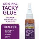 Aleene's Original Tacky Glue Mini-Bottle, All Purpose Adhesive, Perfect for Crafts and DIY Projects, Dries Fast and Clear, .66 fl oz 18-Pack