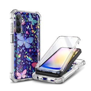 Designed for Samsung Galaxy A25 5G Case, Slim Stylish Full-Body Butterfly