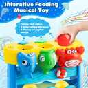 V-Opitos Musical Toys for 1, 2 Years Old Boys & Girls, Feeding Interactive Toddler Toys for Baby 12-18 Months, Montessori Education Toys, Perfect Christmas Birthday Gifts