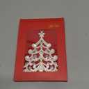 2025 Metal Christmas Tree Ornament Decorations 5" with Colorful Crystals & 2025 Dated Engraved for Keepsake Gifts Holiday Home Party Decor