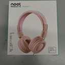 noot products Kids Headphones K11 Foldable Stereo Tangle-Free 5ft Long Cord 3.5mm Jack Plug in Wired On-Ear Headset for iPad/Girls/Boys/School/Laptop/Travel/Plane/Tablet-Soft Pink (4 x 5 x 2 in)