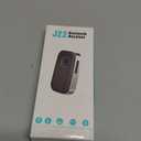 COMSOON Bluetooth Receiver for Car, Noise Cancelling 3.5mm AUX Bluetooth Car Adapter, Wireless Audio Receiver for Home Stereo/Wired Headphones, Hands-Free Call, 16H Battery Life - Black+Silver