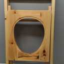 Portable Solid Wood Commode Chair - Bedside Toilet Stool for Adults, Seniors & Disabled.
