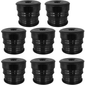 Silicone Body Mount Bushing Kit Compatible with 2008-2016 Ford F250 F350 Crew Cab 8 Pack Silicone Cab Body Mount Bushings Kit Durable Components Outperforms OEM & PU Mounts (Black)
