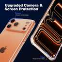 TiMOVO for iPhone 17 Pro Max Clear Case, Shockproof Anti-Scratch Transparent Phone Case with Bumper Protection, Slim Lightweight Cover, Clear