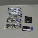 Gaoye Professional Reading Glasses for All Day - Computer Readers with Blue Light Protection - Value Pack (B1-5 Pack Light Black)