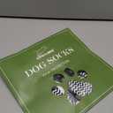 EXPAWLORER 6Pcs Anti Slip Dog Socks to Prevent Licking Paws, Dog Shoes for Winter, Double Sides Dog Boots & Paw Protectors Booties for Hardwood Floors with Grippers Small Medium Large Senior Dogs, M (Grey)