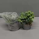 Mkono 2 Packs Small Fake Plants in Farmhouse Galvanized Pots Table Centerpiece Mini Faux Eucalyptus Potted Artificial Plants for Bathroom Shelf Room Rustic Home Decor