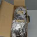 Kesfitt Christmas Tree Topper with 10M Warm Light Cord, Tree Top Star Decoration with 6 Projection Modes, Gold Tree Topper Lighted 3D Glitter Dynamic Projection for Xmas Party Holiday