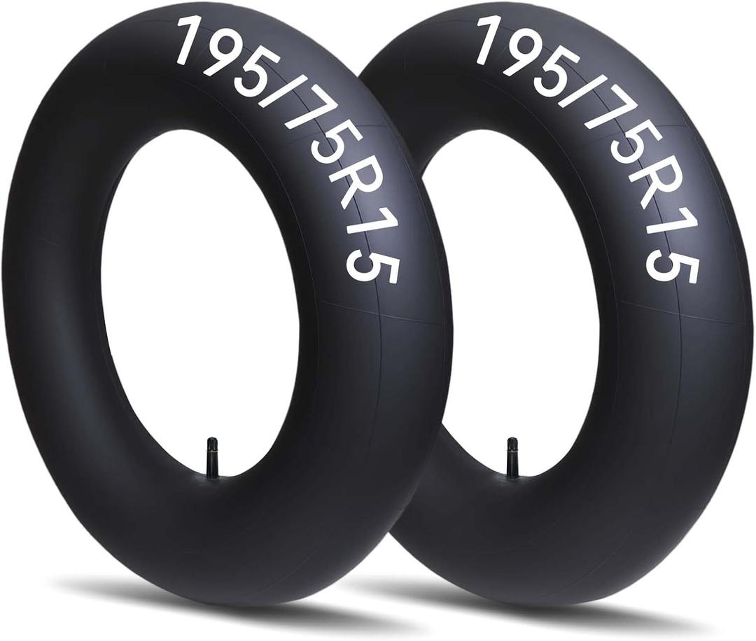 2 x 2-Pack 195/75R15 Inner Tubes with Straight Valve Stem for Trucks Vans