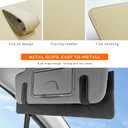 2 PCS Sun Visor Extender for Car, Anti-Glare Sunvisor Extension Shade Attachment for Safe Driving, Clip-On Sun Blocker Sunshade Extender Protect Driver Passenger from UV Rays (Beige)