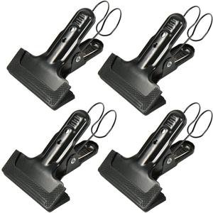 4-Packs Heavy Duty Power Spring Clamps with Hook,Photo Props with Hook Clips,4.3inch Photo Hook Background Clip for Photography Photo Studio Backdrops Light Reflector