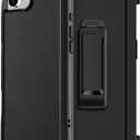 for iPhone 16e Case Heavy Duty Rugged Military-Grade Drop-Proof Ultimate Protection Unmatched Durability for iPhone 16e Case 6.1 inch(Black+Belt)