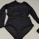Pinup Fashion Long Sleeve Rash Guard - 2 Piece Swimsuit Bathing Suits with Bottom Swim Top UV UPF 50+ XS